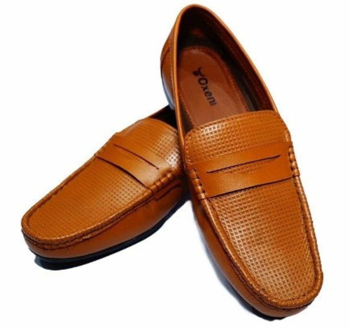 flat brown leather shoes