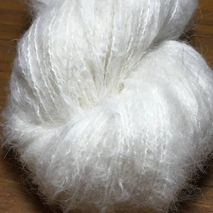 SURI ALPACA mulberry SILK lace weight 75%brushed suri alpaca 25mulberry silk, 50g skeins 459 yrds/420m