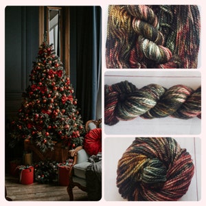 THE TREE merino nylon bulky and chunky dyed yarn  for hats scarfs mittens and more