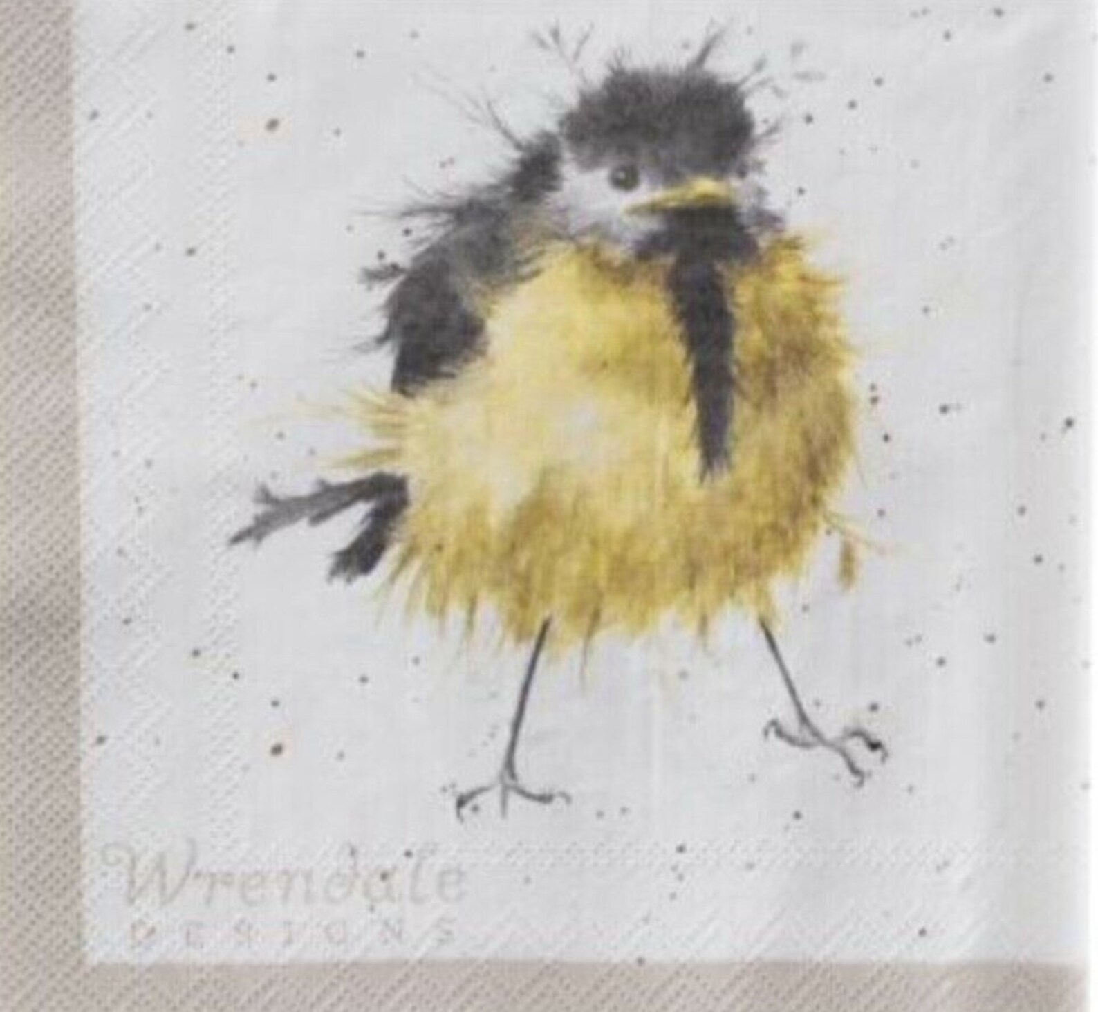 Napkins for Decoupage X 2 Wrendale Garden Birds Cocktail Etsy