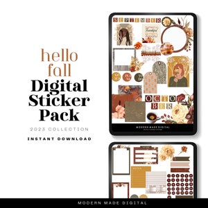 September Digital Planner Stickers  | Fall 2023 | For Scrapbooking  | Instant Download | GoodNotes Stickers | iPad planning | Fall   Journal