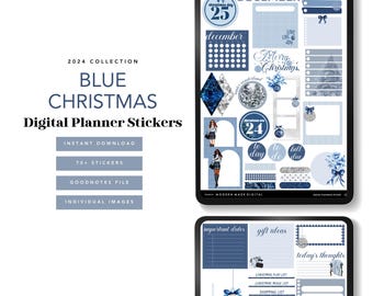 Christmas Digital planner stickers Goodnotes modern stickers for digital planning, Journaling and memory keeping