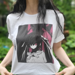 DEVOID | Koszulka z estetyczną grafiką gotycką anime | Odzież unisex dla mężczyzn i kobiet |
