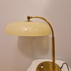 alte Schreibtischlampe Art Deco Tischlampe antike Lampe Messing um 1930 Bild 1