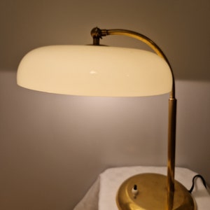 alte Schreibtischlampe Art Deco Tischlampe antike Lampe Messing um 1930 Bild 4