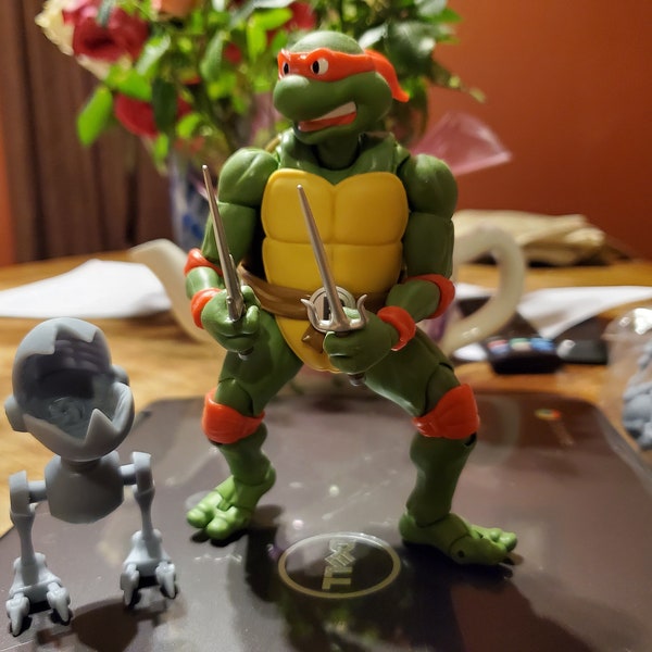 Teenage Mutant Ninja Turtles Mouser Bots (Custom 3d printed for 6 inch scale)