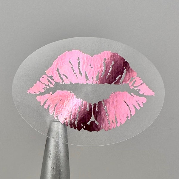 Gold Foil Lips Etsy