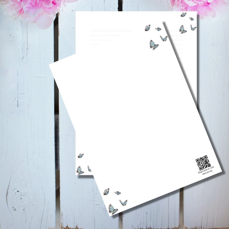 6 Printable JW Letter Writing Paper with QR Codes For Website | Etsy