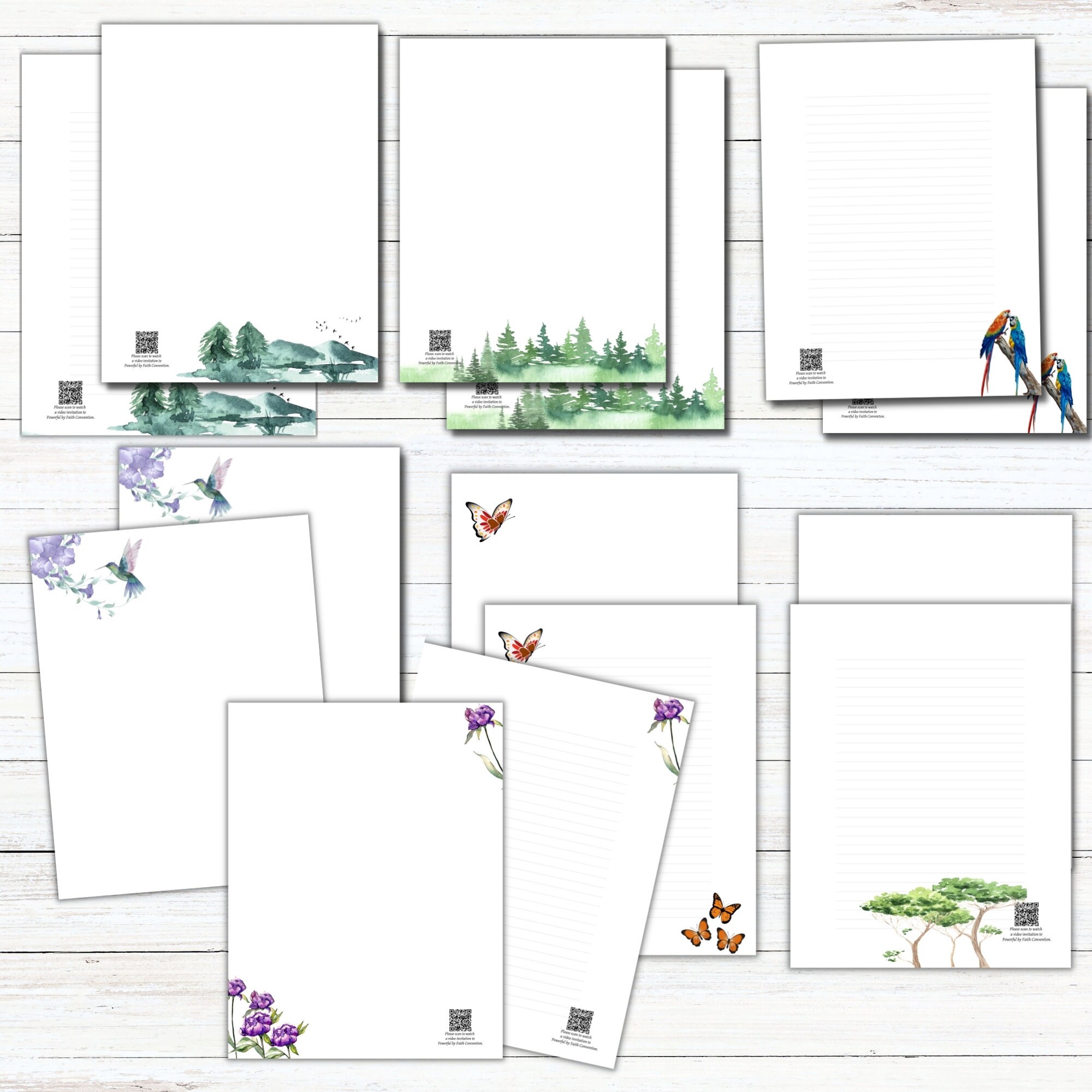 JW Letter Writing Template  with QR Code To Video for Powerful By Fai…