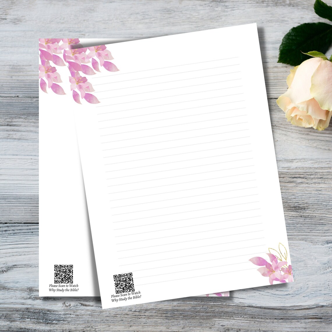 6 Printable JW Letter Writing Stationary Paper With QR Codes Etsy