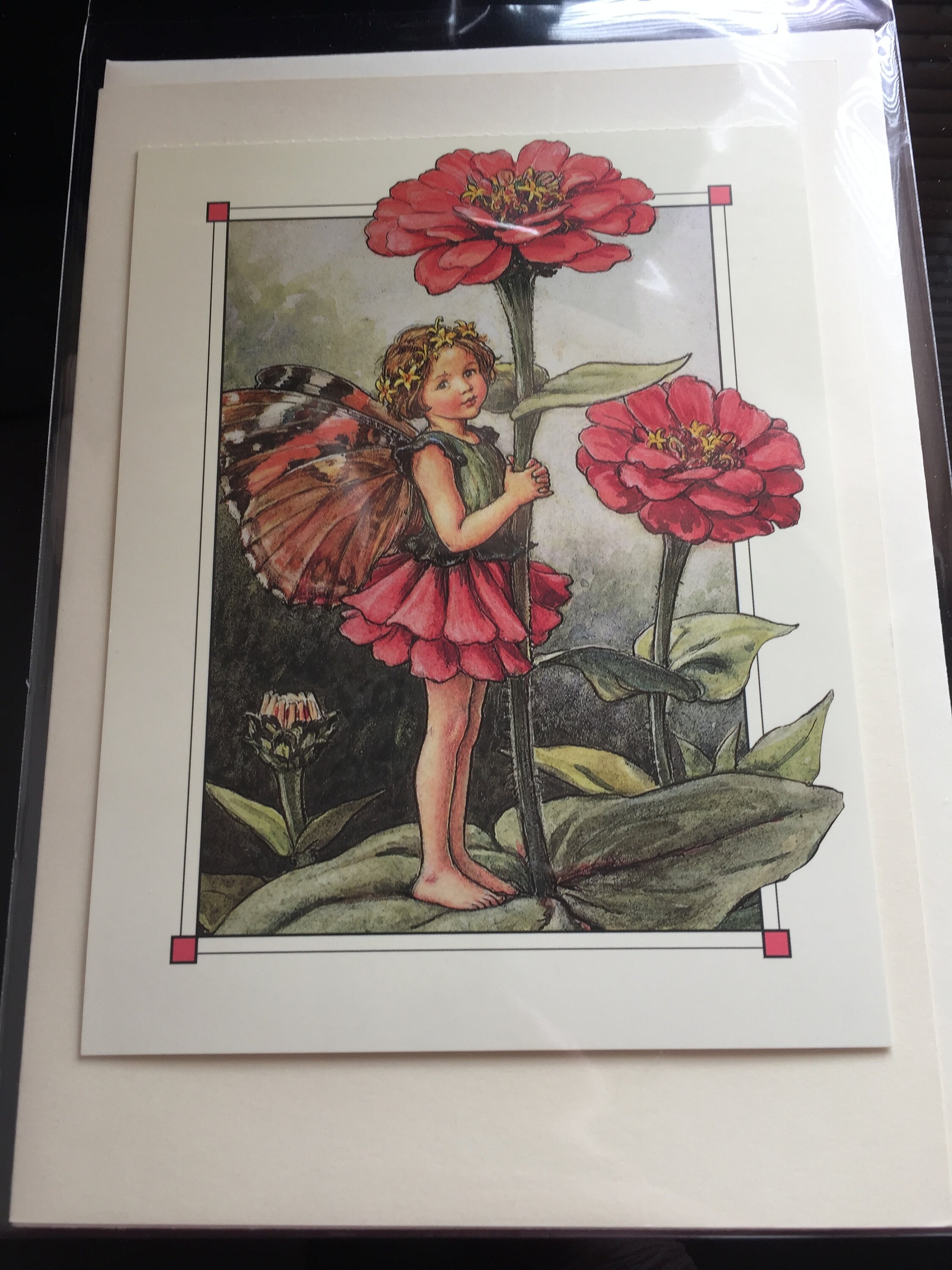 Lovely Flower Fairy Cards The Zinnia Fairy A5 Can Etsy