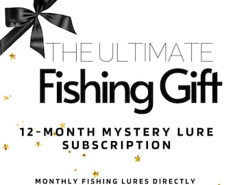 The Ultimate Fishing Gift: 12-Month Mystery Lure Gift - Fishing Lures - Bass, Trout, Walleye - Freshwater - Gifts for Him - Gifts for Dad