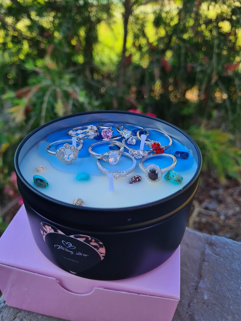 925 Silver Reveal Candle Hidden Inside Ring Surprise Jewellery Jewelry