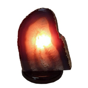 Agate Stone Lamp - Natural Stone Light - Gemstone Lighting N291