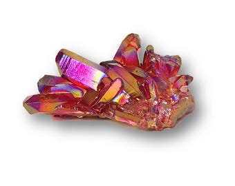Rock crystal cluster, spiritual companion or highlight in your collection, pink-multicolored, N81