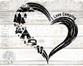 Download I Heart Camping Svg Etsy