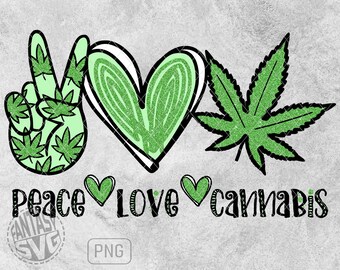 Free Free 276 Peace Love And Weed Svg SVG PNG EPS DXF File