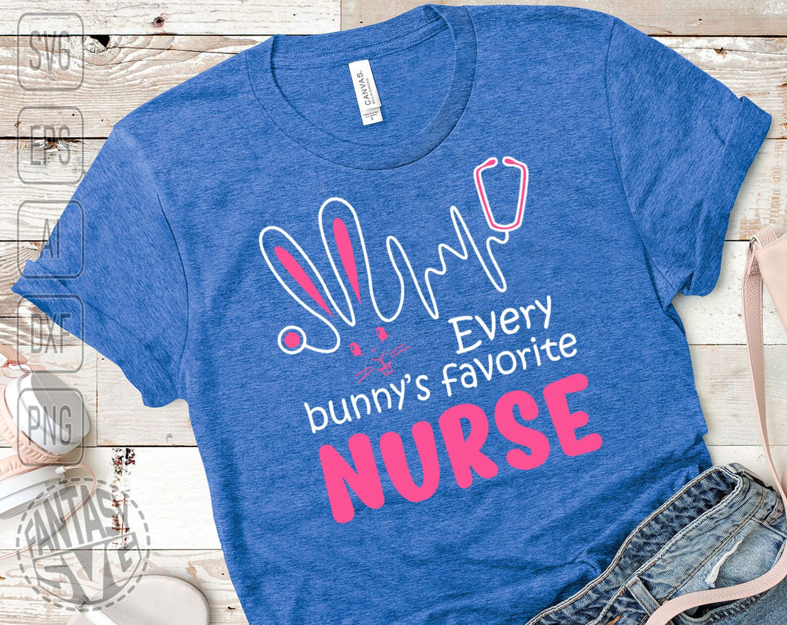 Every Bunny's Favorite Nurse Easter Holiday SVG DXF PNG Etsy