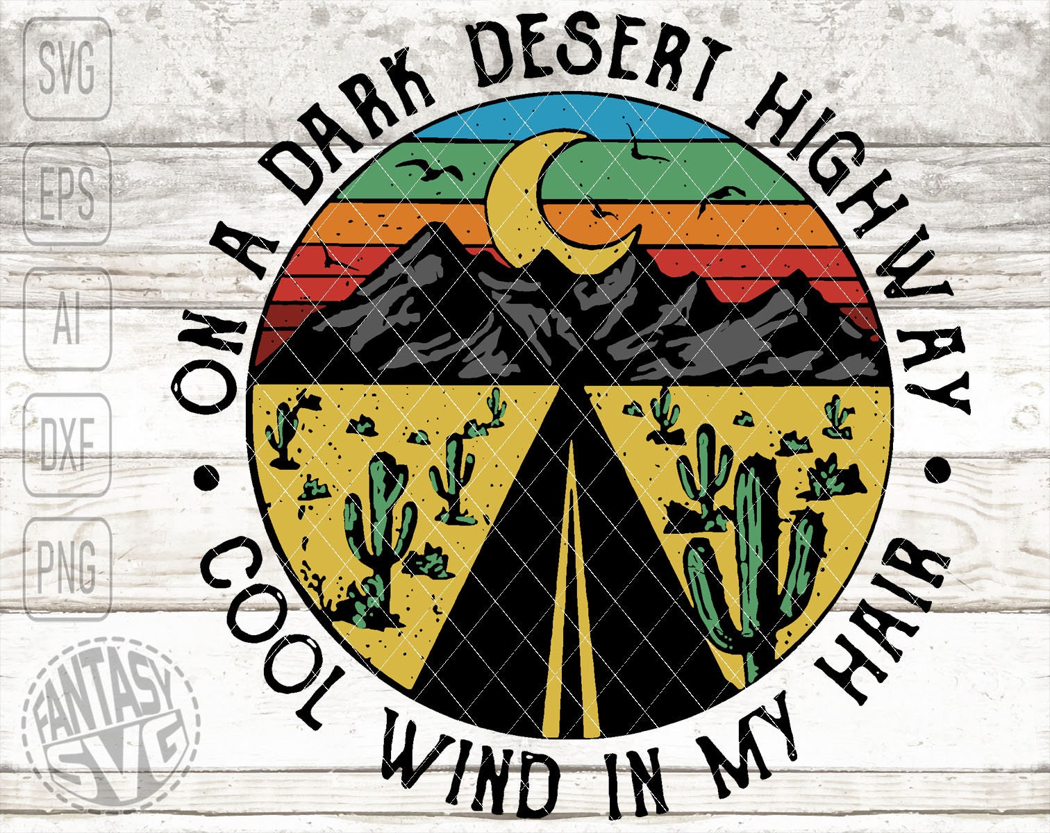 On A Dark Desert Highway Travel Camping Explore Mountain Etsy