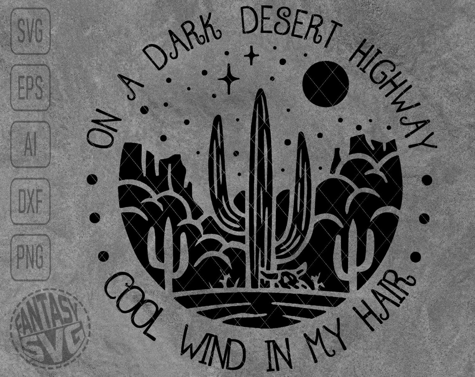 On A Dark Desert Highway Travel Camping Explore Mountain Etsy