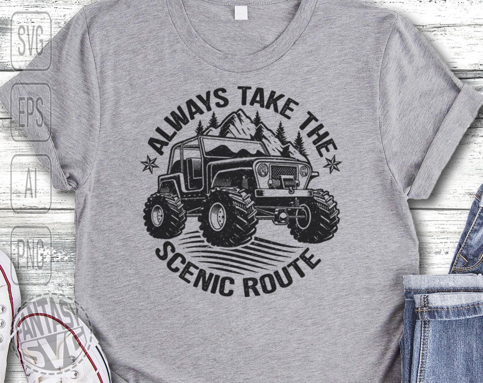 Always Take the Scenic Route Camping Travel Adventure Wild - Etsy