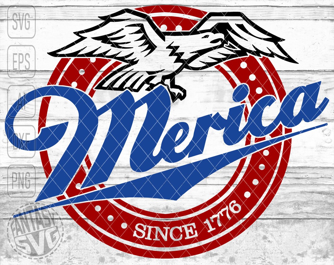 Merica Since 1776 American Eagle Beer Flag Patriotic - Etsy