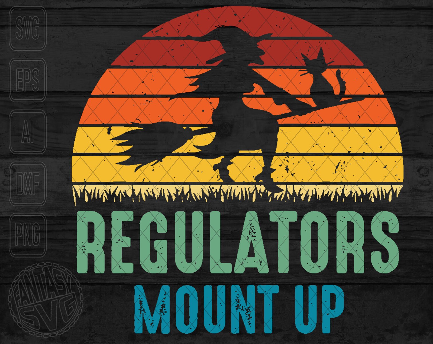 Regulators Mount up Halloween Witch Pumpkin Skeleton Boo Etsy
