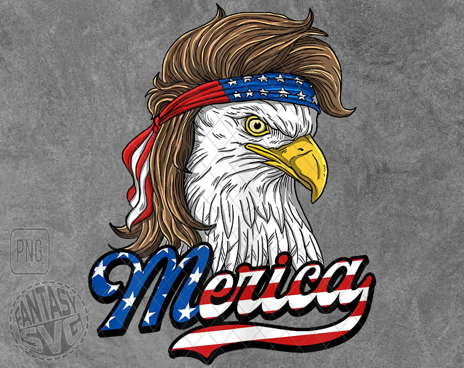 Merica Eagle America Independence Day July 4th American Flag - Etsy