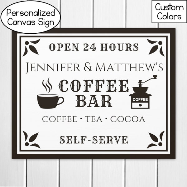 Coffee Bar Sign Printable Etsy