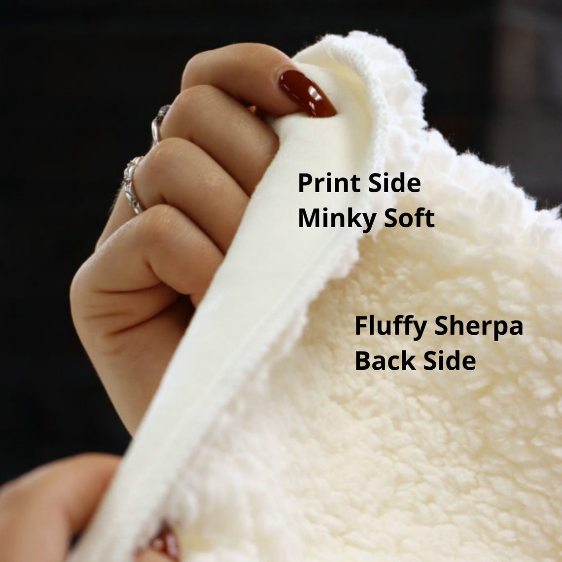 Forest Woodland Minky Sherpa Throw Blanket 60x80 Etsy