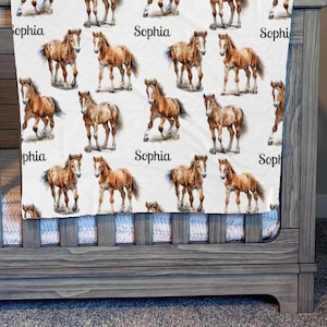 Horse Blanket Personalized Name Gift Horse Foal