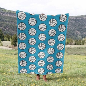 Volleyball Blanket Personalized Name Gift