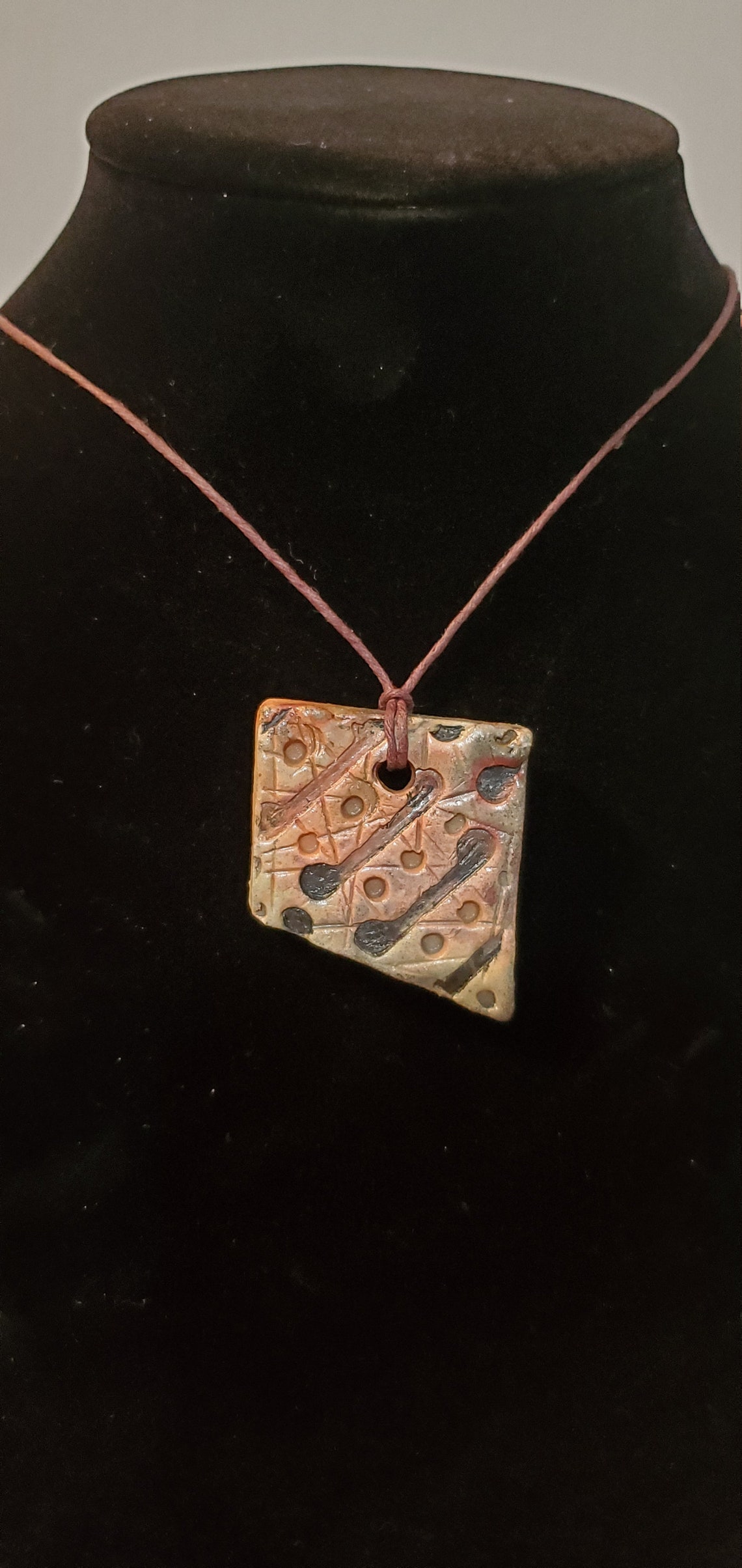 Collar de cerámica hecho a mano Etsy
