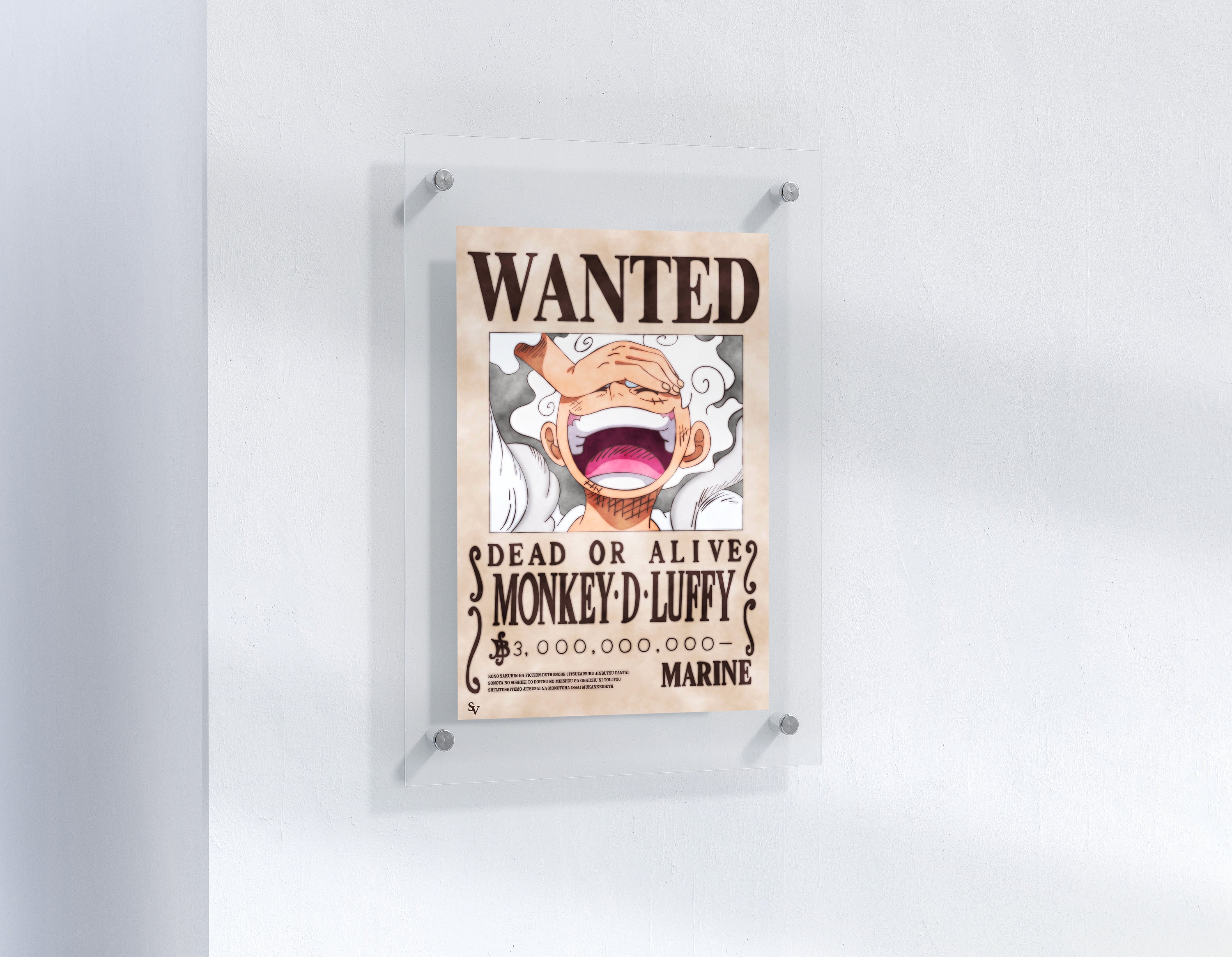 One Piece Monkey D Luffy Wanted Poster