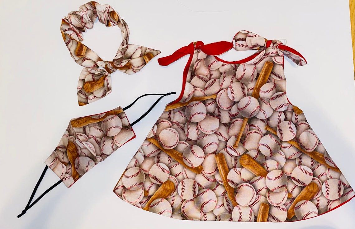 Baseball Reversible Dress Etsy
