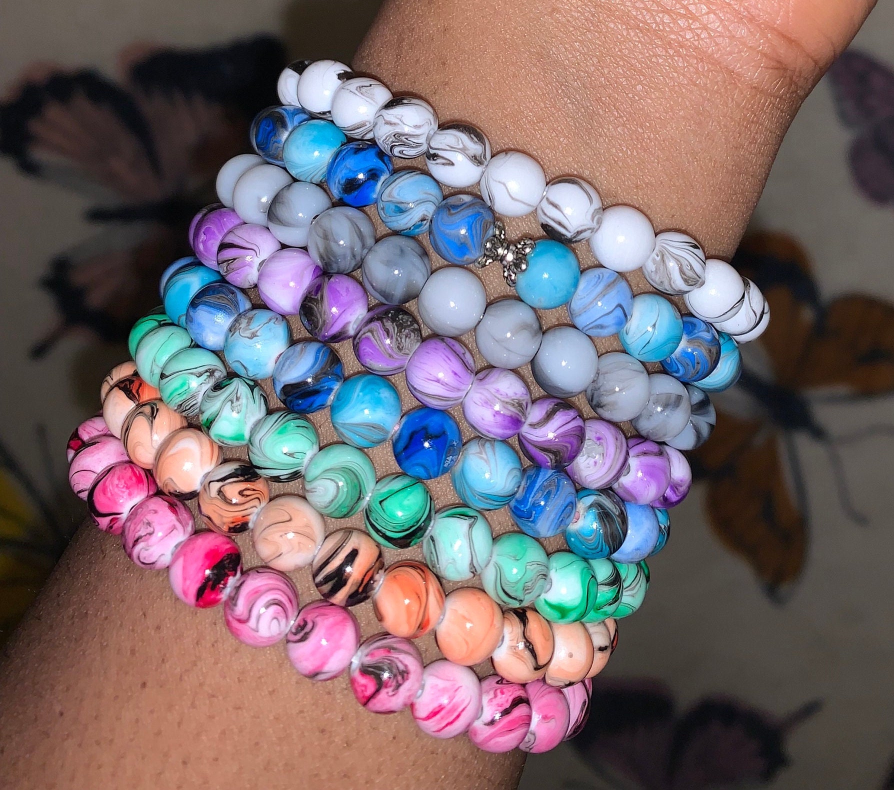 Marble ball bracelet discount