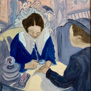 Oil painting - the fortune teller