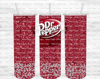 20oz Skinny Tumbler//Dr Pepper//PNG//Digital File