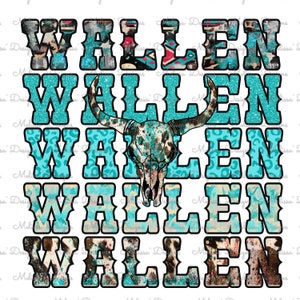 Wallen//Bullhead//Aztec//Cowhide//PNG//Sublimation Download//Digital File