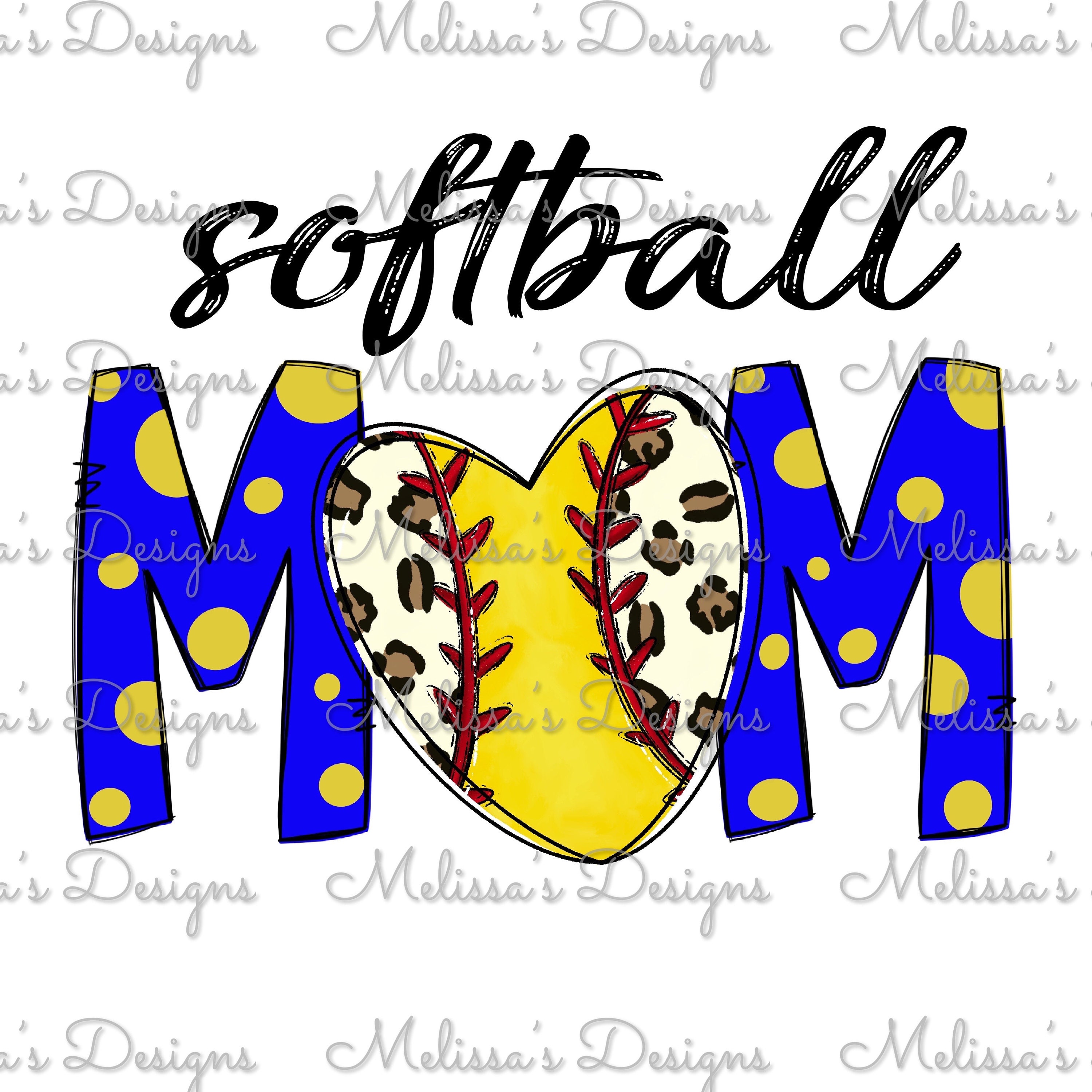 Softball Mom//softball Heart//softball//personalized Etsy
