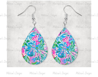 Teardrop Earrings//Lilly Inspired//Custom Earrings