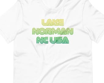 Camiseta unisex Lake Norman, LKN, Carolina del Norte