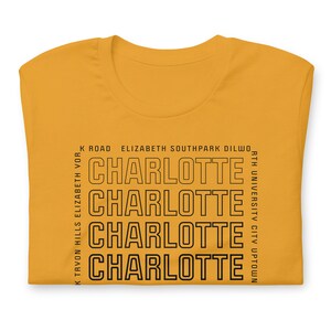 Charlotte Shirt, North Carolina T-Shirt, Unisex, CLT, Charlotte NC Shirt, Charlotte North Carolina Shirt