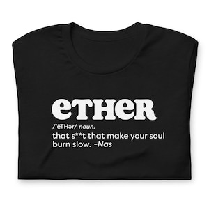 Nas, Hip Hop Inspired Hip Hop Lyrics. Unisex t-shirt