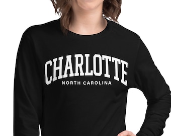Charlotte Tshirt, North Carolina, CLT, Charlotte NC Shirt, Queen City Unisex