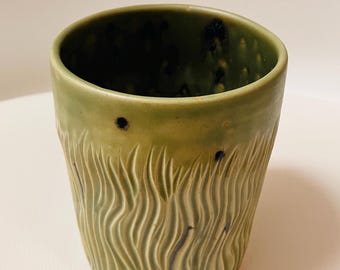 Matte Porcelain Catch-All, Handmade Vase, Pen Holder, Decorative Ceramic Vessel
