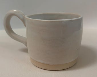 White Porcelain Mug | Handmade Wheel-Thrown Ceramic Coffee Cup, Tea Mug, Minimalist Pottery Drinkware
