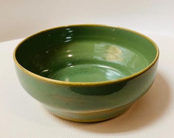 Handmade Porcelain Bowl | Turquoise Green Ceramic Dish