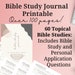 Bible Study Journal Printable 60 Topical Bible Studies - Etsy