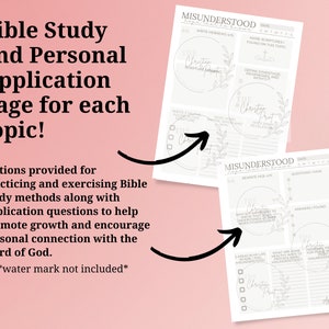 Bible Study Journal Printable 60 Topical Bible Studies - Etsy